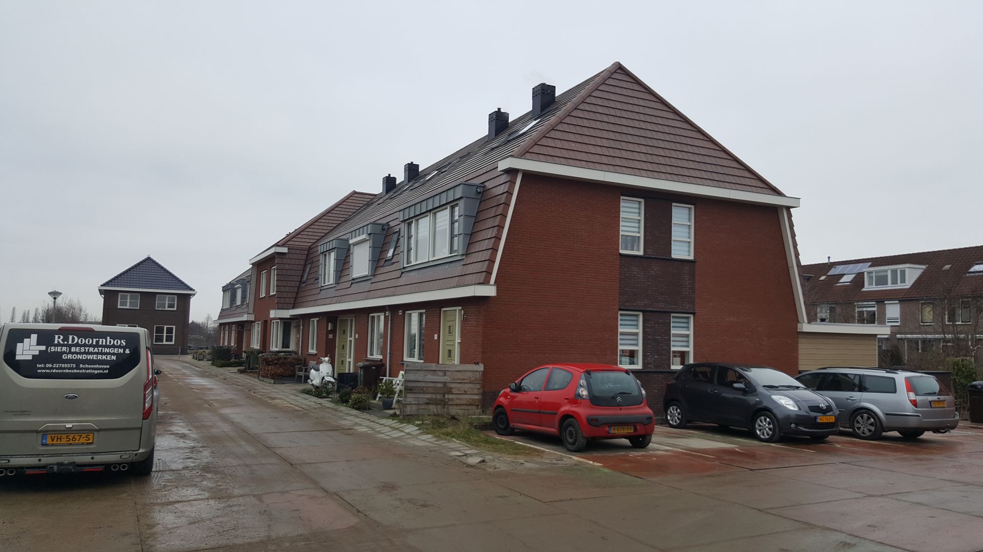 Aftimmerwerk 16 woningen Boskoop