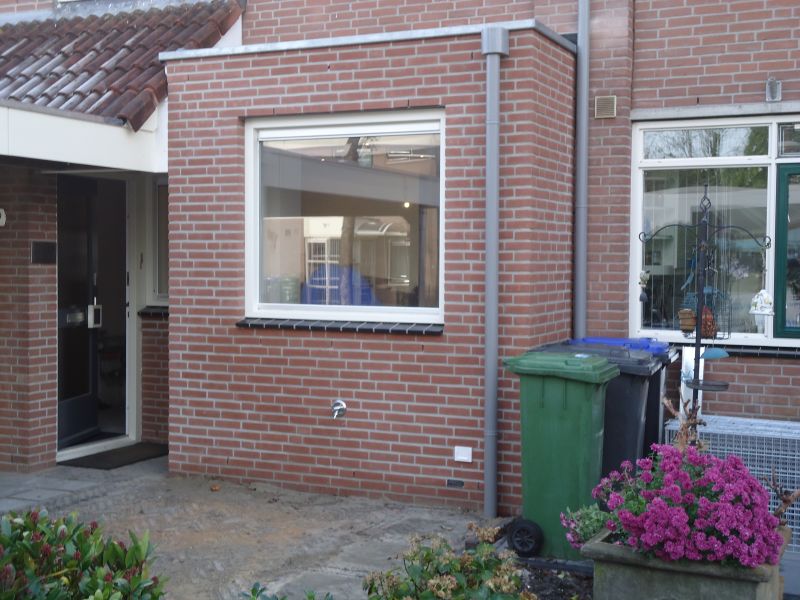 Erker voorkant woning